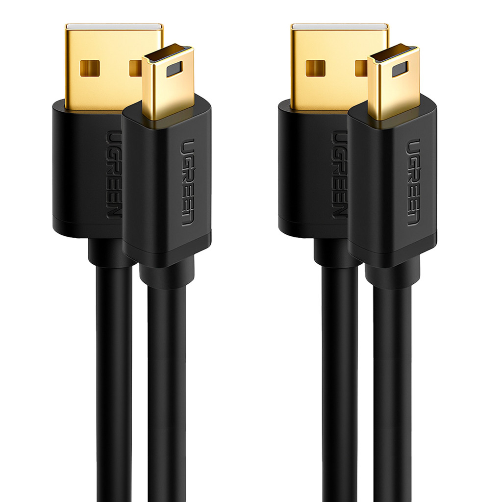 Cabo de Dados Ugreen Us132 Usb 2.0 p Mini Usb 5 Pinos 1.5m 2 Unidades