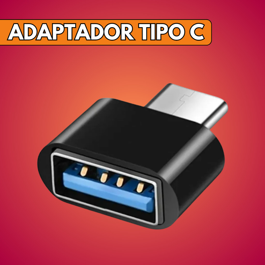 Adaptador OTG Mini Tipo C Macho Para Fêmea USB Conversor Celular