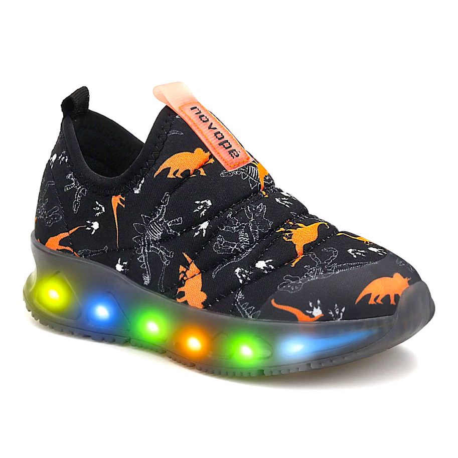 Tênis Menino Infantil Luzinha RGB Confortável Novopé