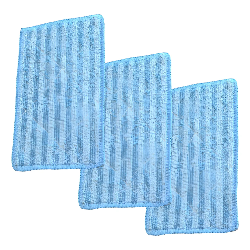 Kit 3 Panos Mop esfregão compatível para Robô Aspirador Mondial Fast Clean Plus Rb03
