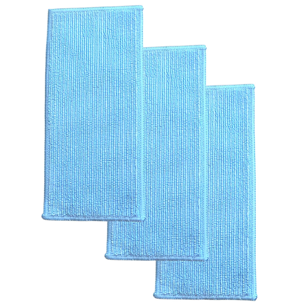 KIT 3 Pano Mop Esfregão Compatível p/ Robô Aspirador Mondial Fast Clean Advanced Rb04