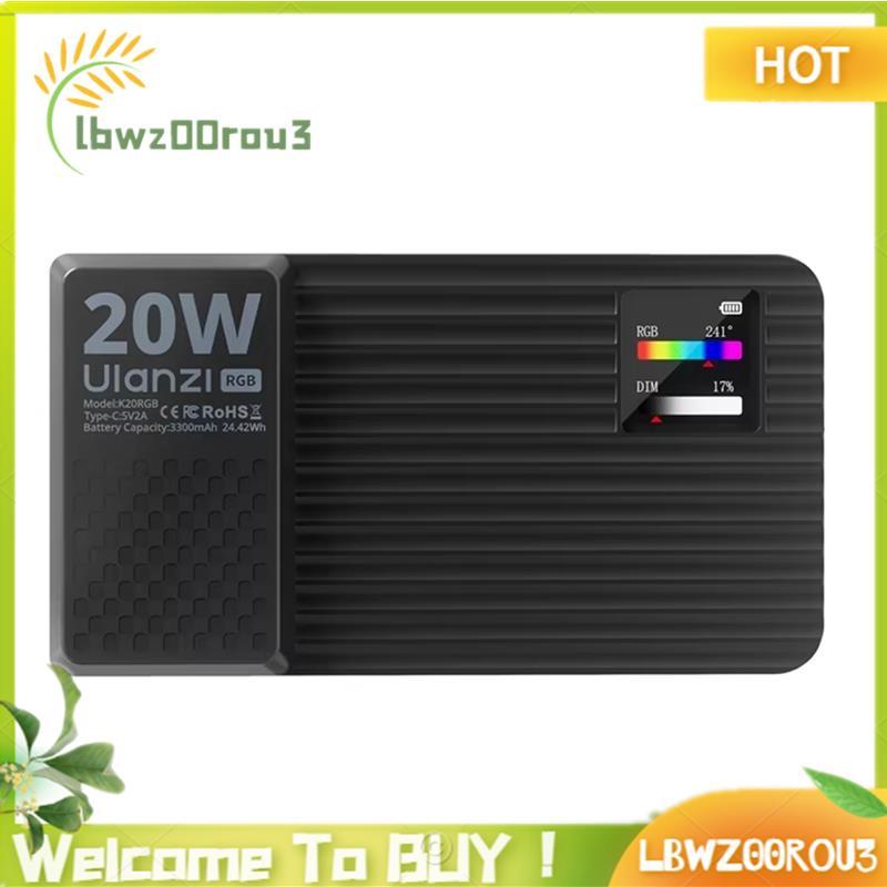 K20RGB 20W Painel De Luz De Preenchimento Ajustável 1800K-9000K RGB Vídeo Colorida Para Câmera Smartphone Fotografia