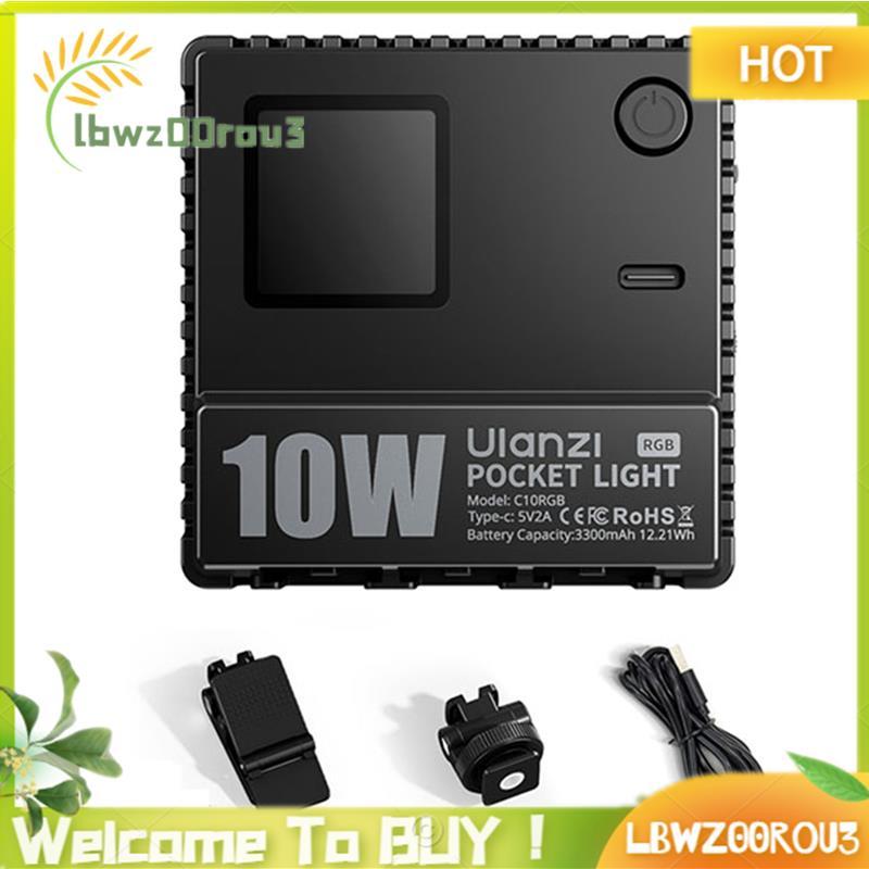 C10RGB 10W RGB Luz De Preenchimento Bolso Energia Para Vídeo Smartphone Câmera Portátil Tripé 1800K-9000K CCT Modo Cena