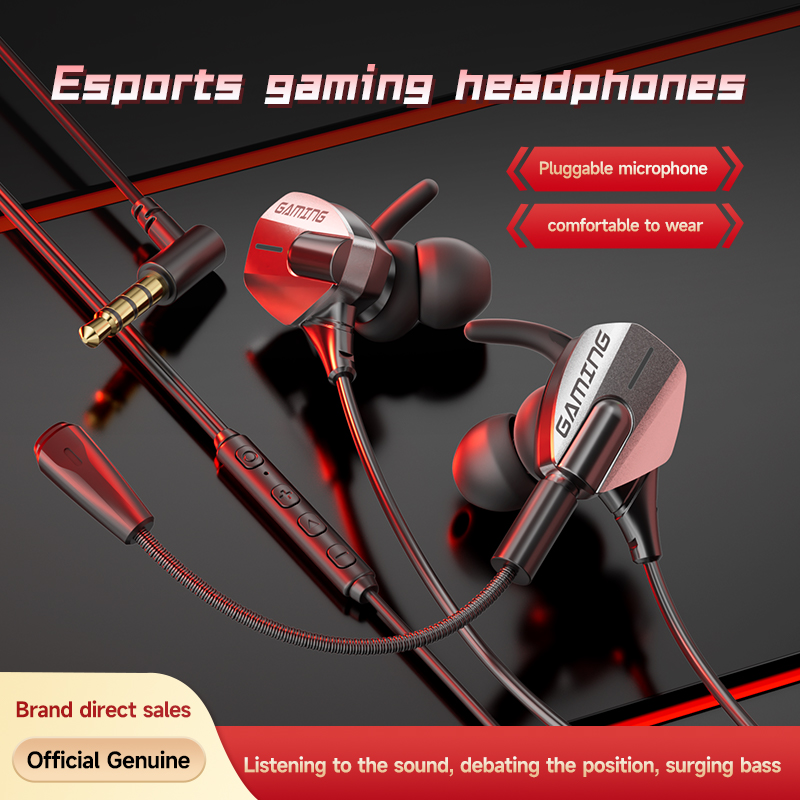 SPRISE G68 Fones De Ouvido Com Fio Para Jogos Intra-Auriculares RGB Light Microfone Removível HiFi Estéreo Smartphones P