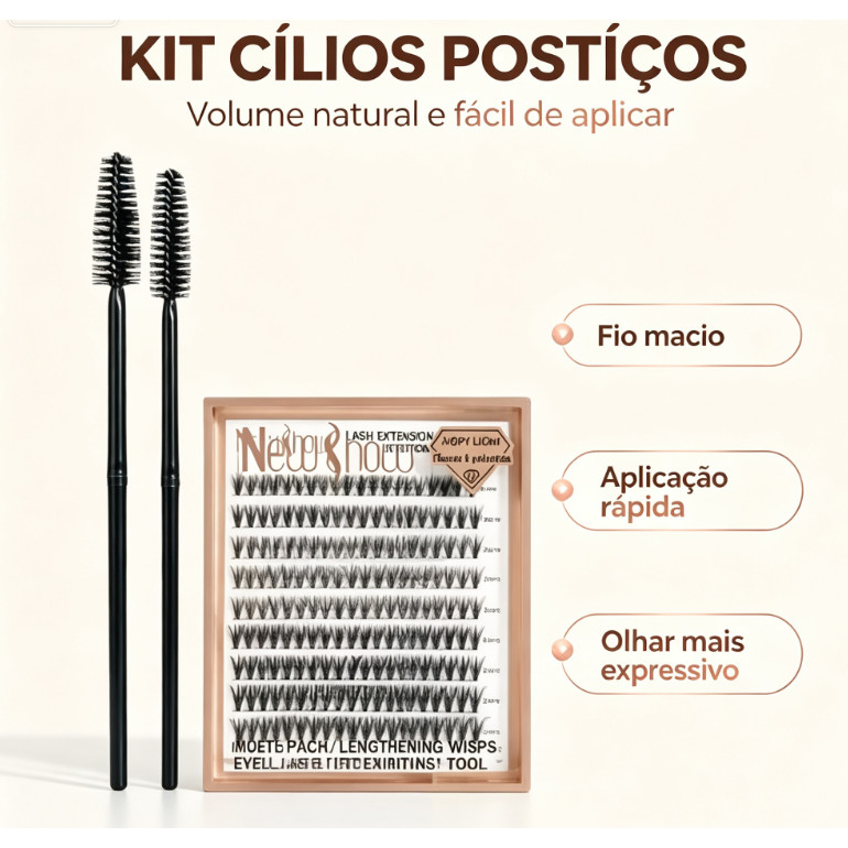 Cílios Postiços Naturais Macios