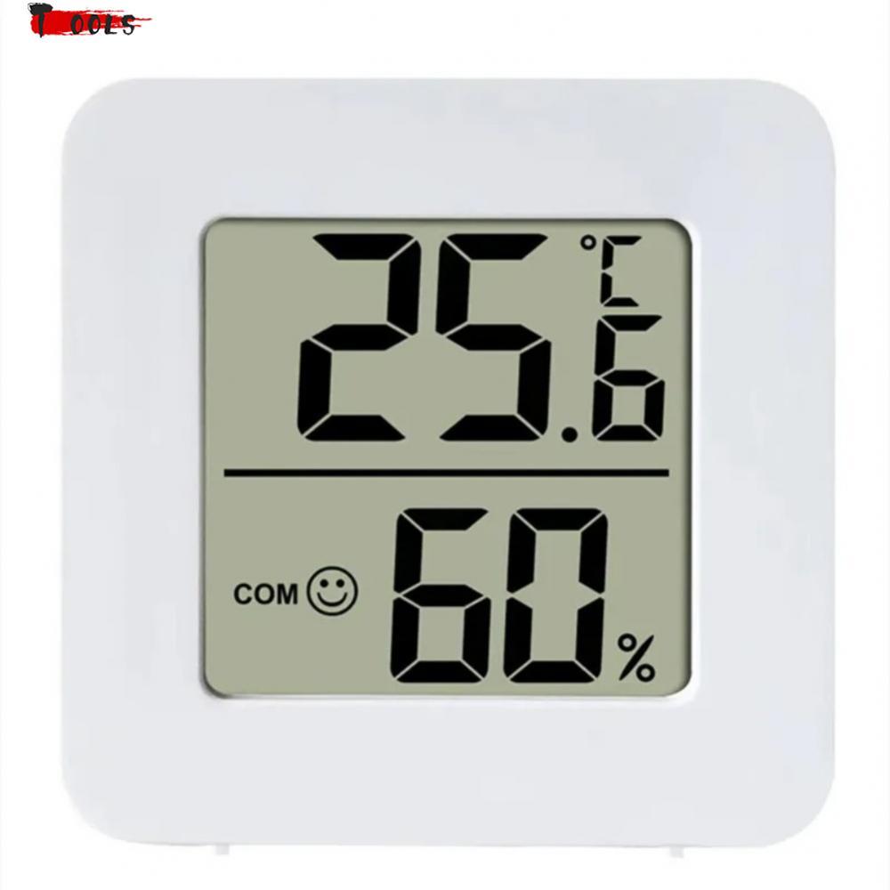 【FALSH SALE】Digital Thermometer Compact Slim Profile For Walls LCD Humidity Monitor-TOOO