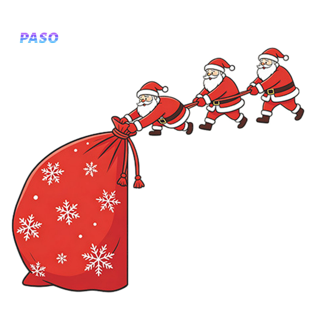 Christmas Door Frame Decoration Waterproof Pvc Sticker Topper Decor Santa Claus Wall Self-adhesive Xmas Corner Decal for