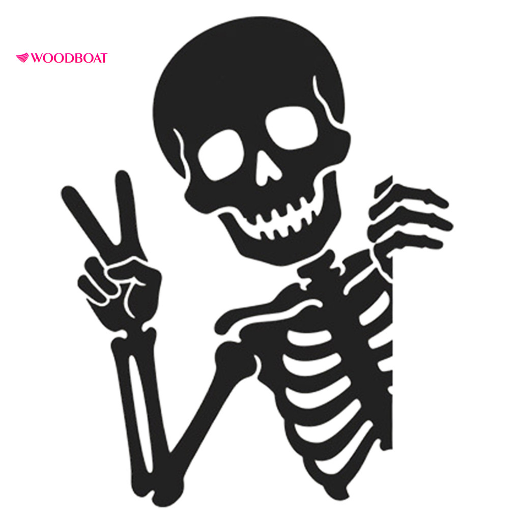 Light Switch Decal Funny Skeleton Sticker Waterproof Removable Wall Decals Self-adhesive Cover for Bedroom Room Decor