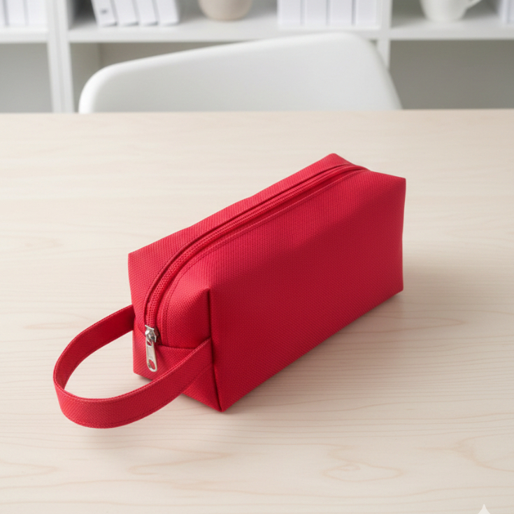 Kit 5 Necessaire Estojo Com Alça Feminina Masculina Nylon 600 Organizadora Premium Varias Cores Com Nfe Envio Imediato