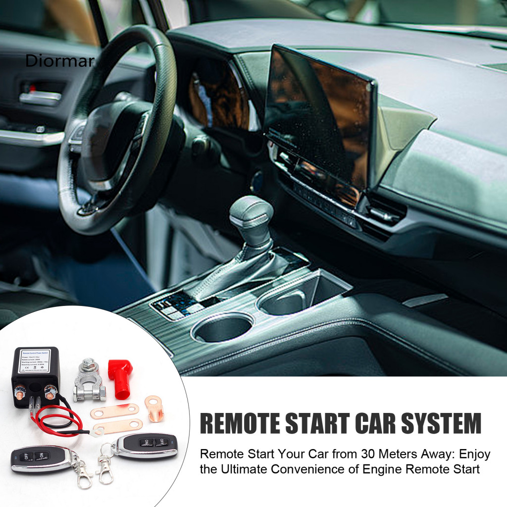 Car Security Battery Switch Disconnect Wireless Remote Control 12v for Cars Trucks 30m Range Engine Start for Southeast