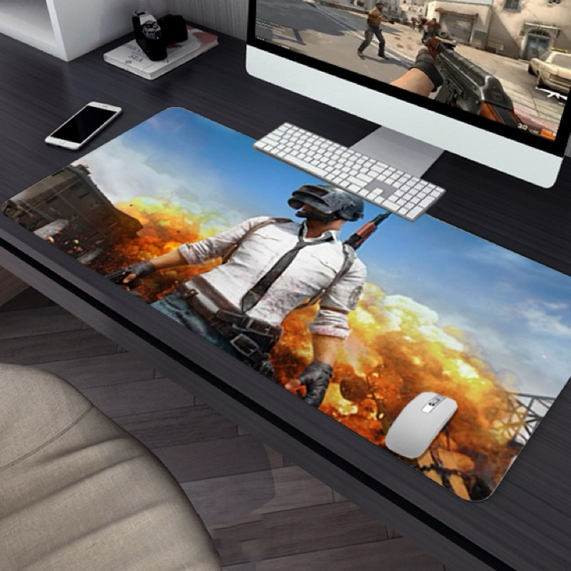 Mouse Pad Gamer Pu Speed Bordas Costuradas Extra Grande Prova Água Premium