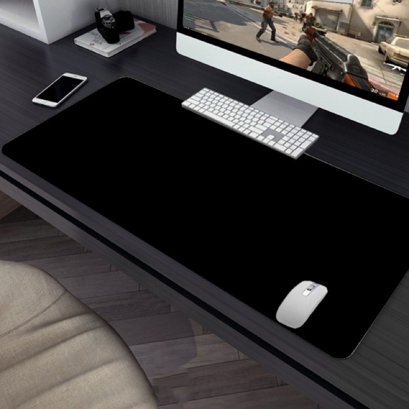 Mouse Pad Gamer Speed Bordas Costuradas Extra Grande Prova Água Preto Premium