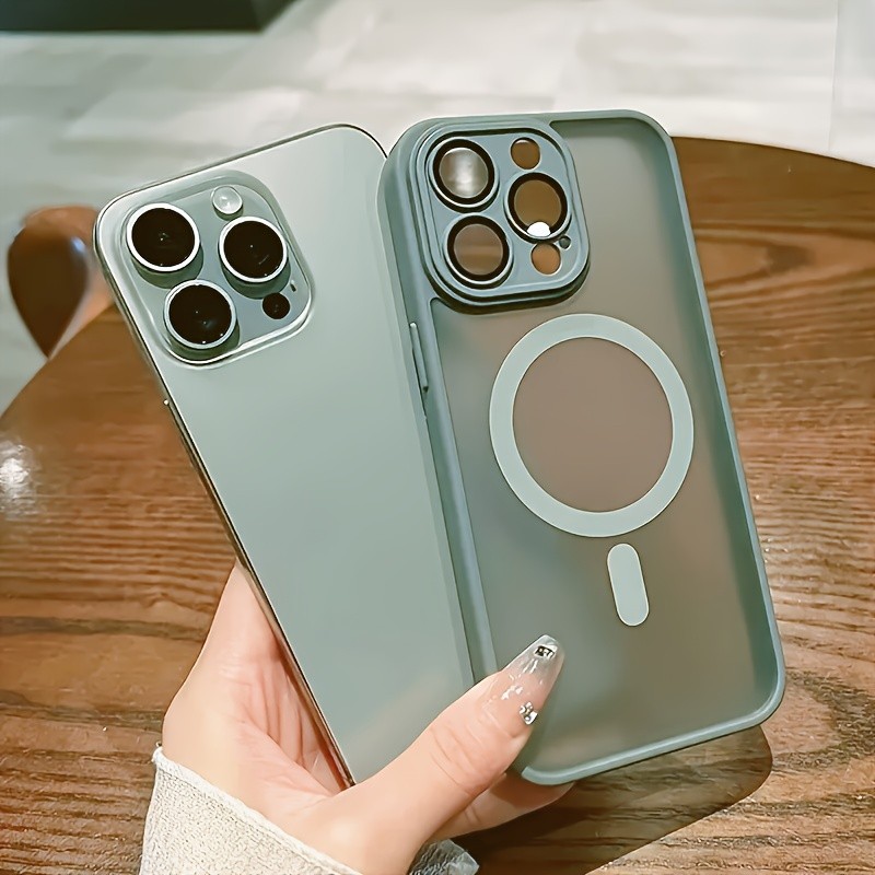 Uma capa de carregamento sem fio magnética premium para telemóvel, projetada para modelos for iphone 16