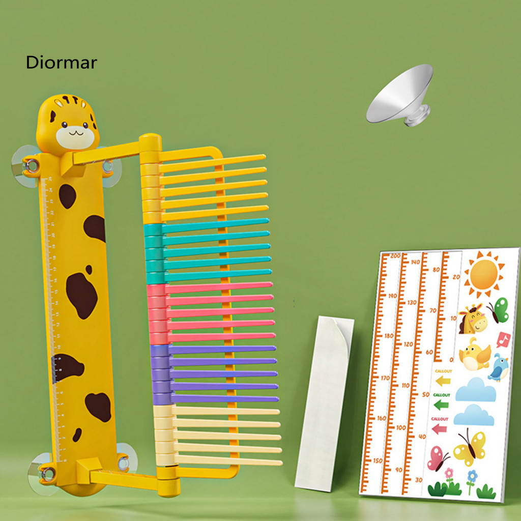 Children Vertical Jump Measuring Device Kids Adjustable Easy Install Cartoon Style Trainer for Fun Fitness Test Tool for