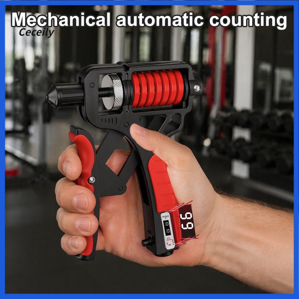 Heavy Duty Grip Exerciser Arthritis Finger Adjustable Hand Strengthener with Counter 5-165kg Forearm Trainer for Strengt