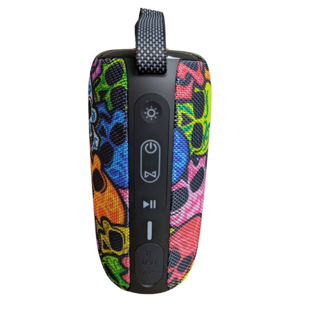 Caixa De Som Led Rgb Bluetooth Portátil 14w Kapbom Ka-8197 Música Qualidade