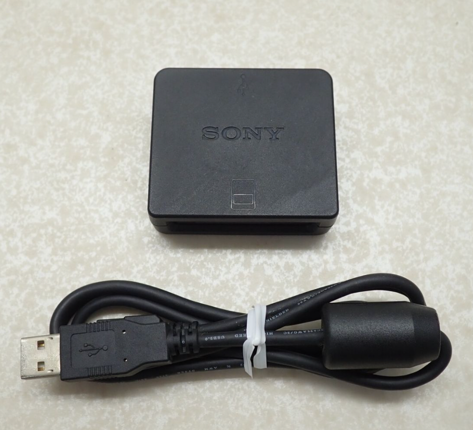 Used Sony PS3 Memory Card Adaptor CECHZM1 PS2/PS3 Data Transfer with USB cable