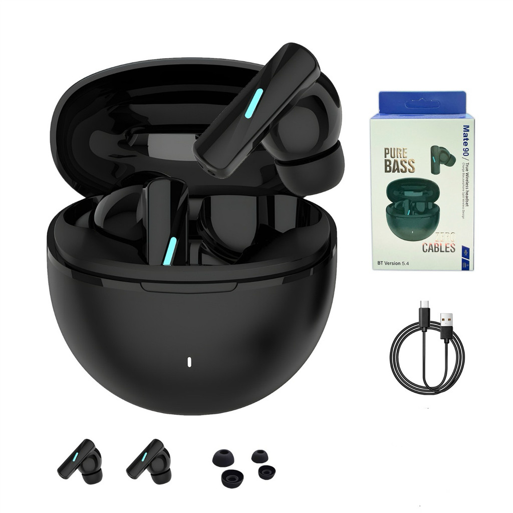 MT90 Gaming In-Ear Earbuds Wireless BT Headphones Auriculares Waterproof Touch Control Tws Earphones