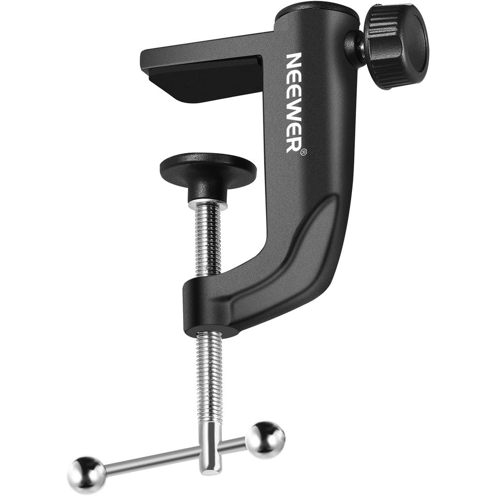 NEEWER Metal Table Mounting Clamp for Microphone Suspension Boom Scissor Arm Stand Holder with an Adjustable Positioning