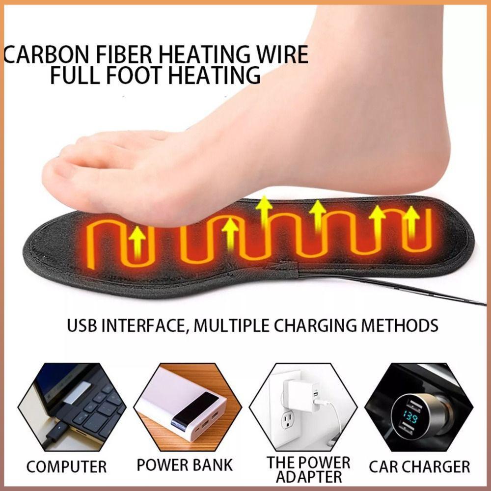 Sapatos Aquecidos , Palmilhas De Aquecimento USB De Veludo Curto Universal , Palmilha Macia Para Manter Quente E
