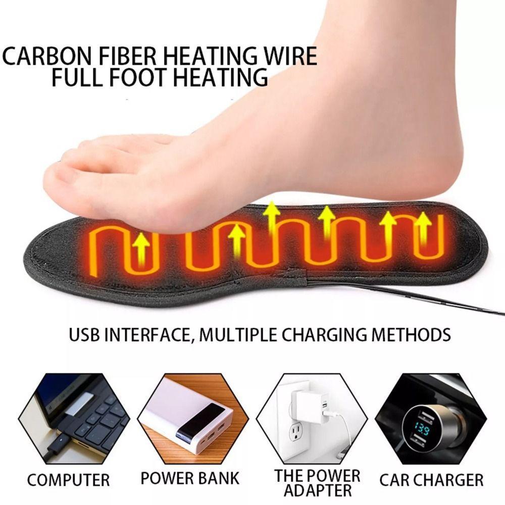 Sapatos Aquecidos, Palmilhas De Aquecimento USB De Veludo Curto Para Manter O Calor , Almofada De Meia Quente Mac