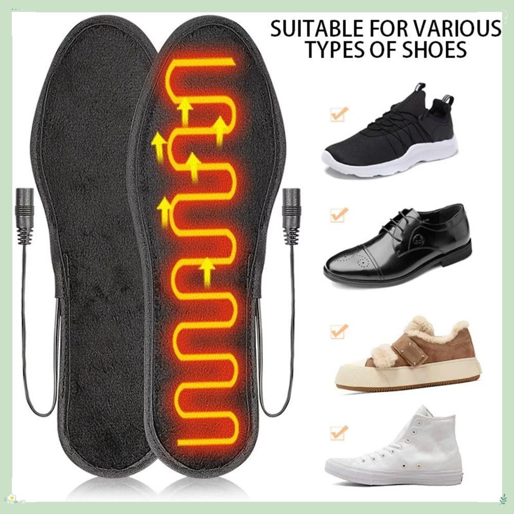 Palmilhas De Aquecimento USB , Sapatos Curtos De Veludo Macio E Aquecidos , Almofadas Universais Para Manter Os