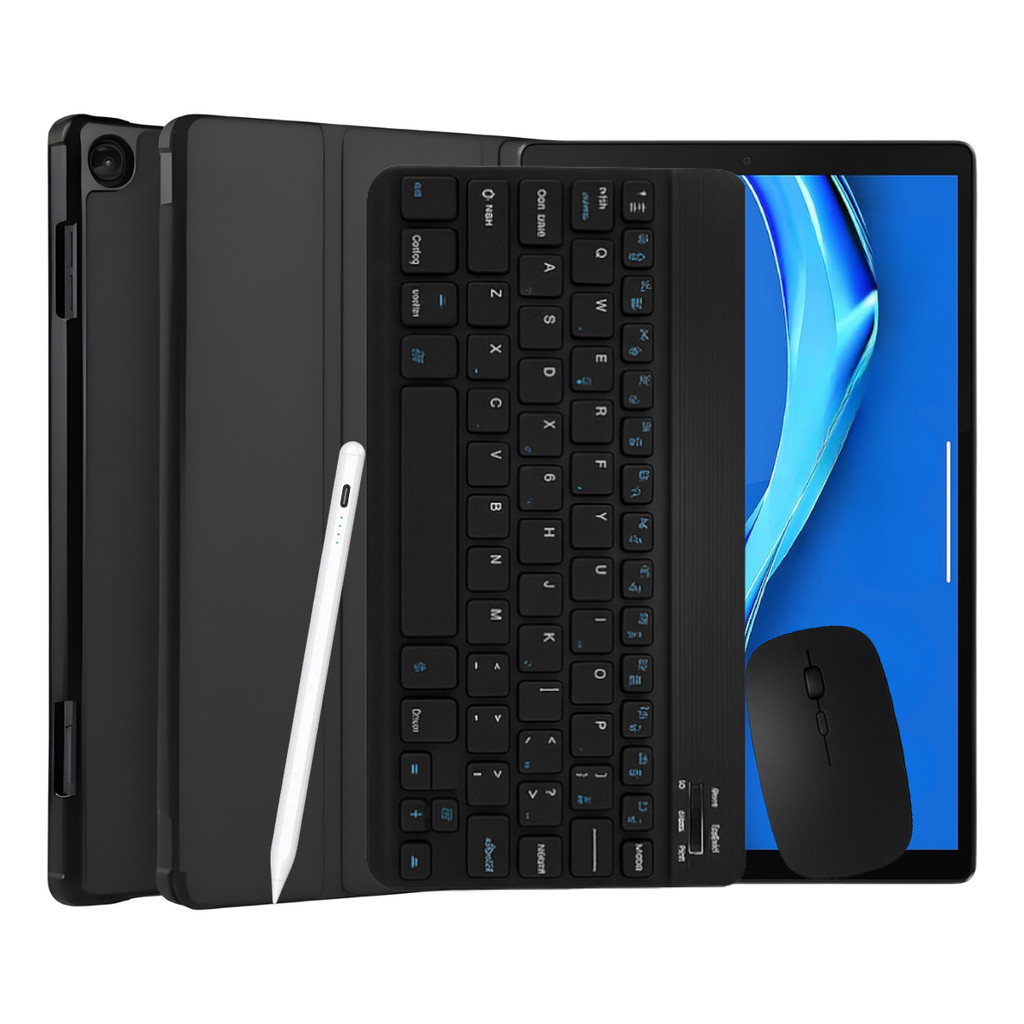 Kit Capa Smart Teclado Mouse E Caneta Pencil Para Tab M10