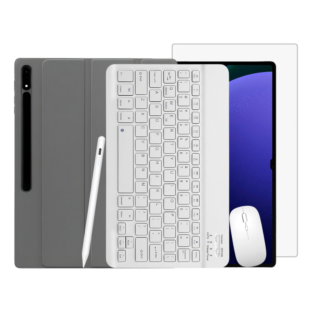 Kit Capa Smart Para S9 Ultra Teclado Mouse Caneta E Película
