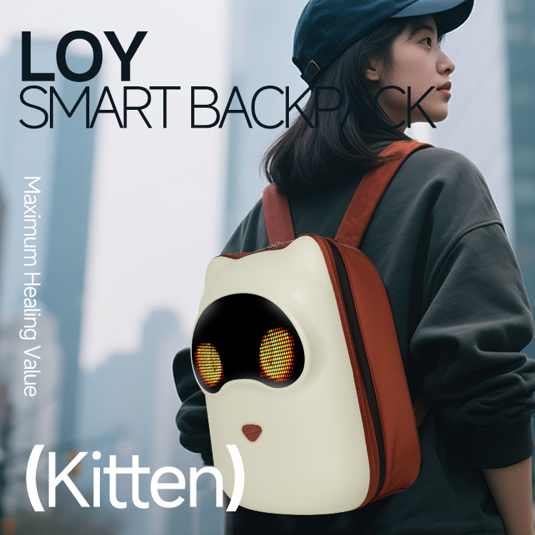 Novo produto LED luminoso estudante mochila à prova dwaterproof água na moda legal APP Bluetooth DIY animação bonito moc