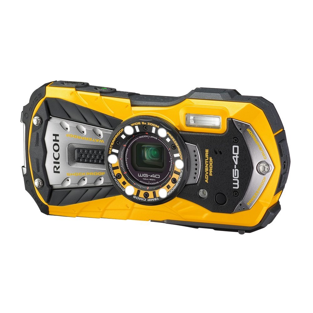 [used] RICOH Waterproof Digital Camera RICOH WG-40 Yellow Waterproof to 14m, Shockproof from 1.6m, Cold-resistant to