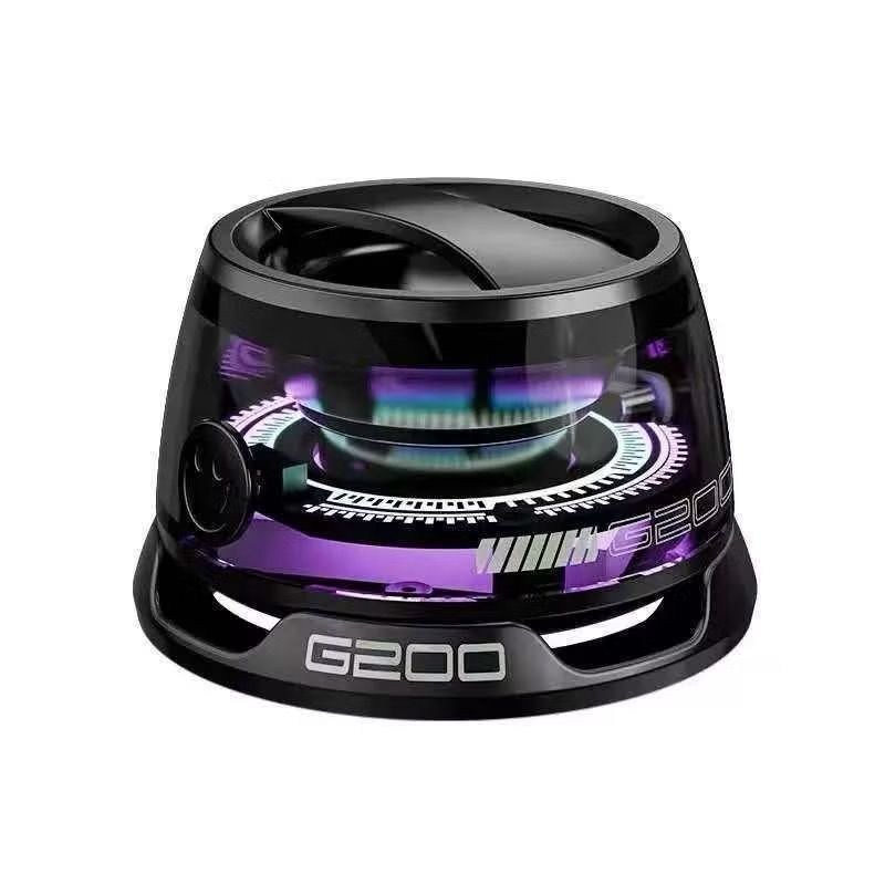 Caixa De Som LED Bluetooth magnético portátil atmosfera colorida RBG mini Speaker à prova d'água