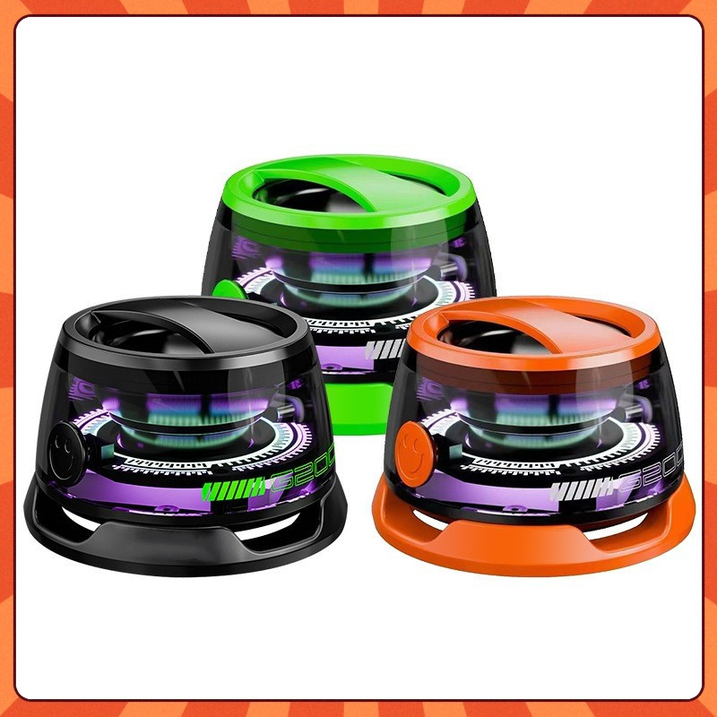 Edificador Hecate G200 Portátil Bluetooth 5.4 Magnético Mini Caixa De Som RGB Iluminação Alto-falante ao Ar Livre