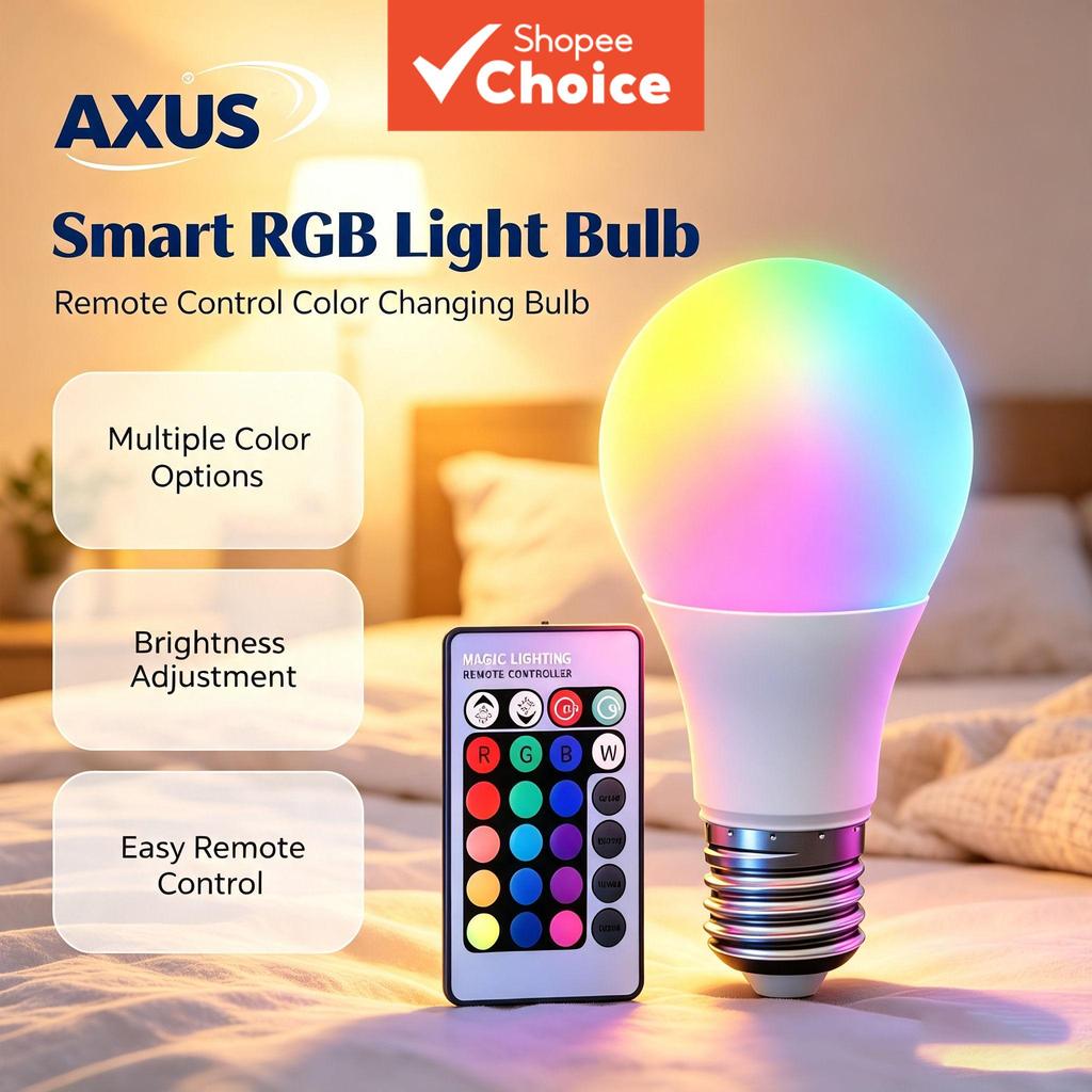 AXUS RGB Decor Lâmpada LED Com Controle Remoto Multi-Modo Iluminação Ambiente Para Quarto Festa Decoração de Casa