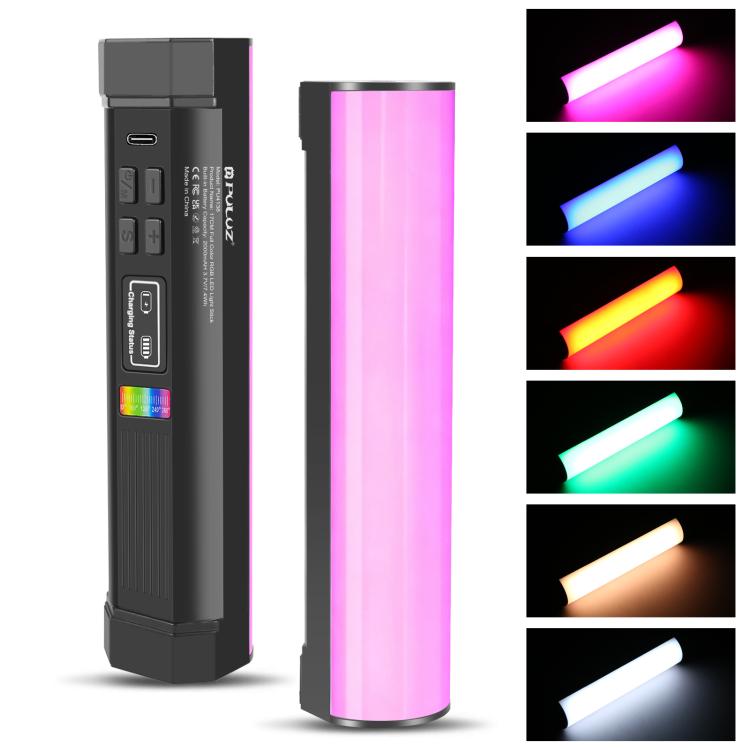 Chegada nova PULUZ Bastão de Luz LED RGB portátil 30cm para Fotografia