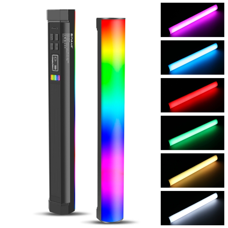 Luz LED de preenchimento para PULUZ bastão de luz RGB portátil de 30 cm para uso em viagens