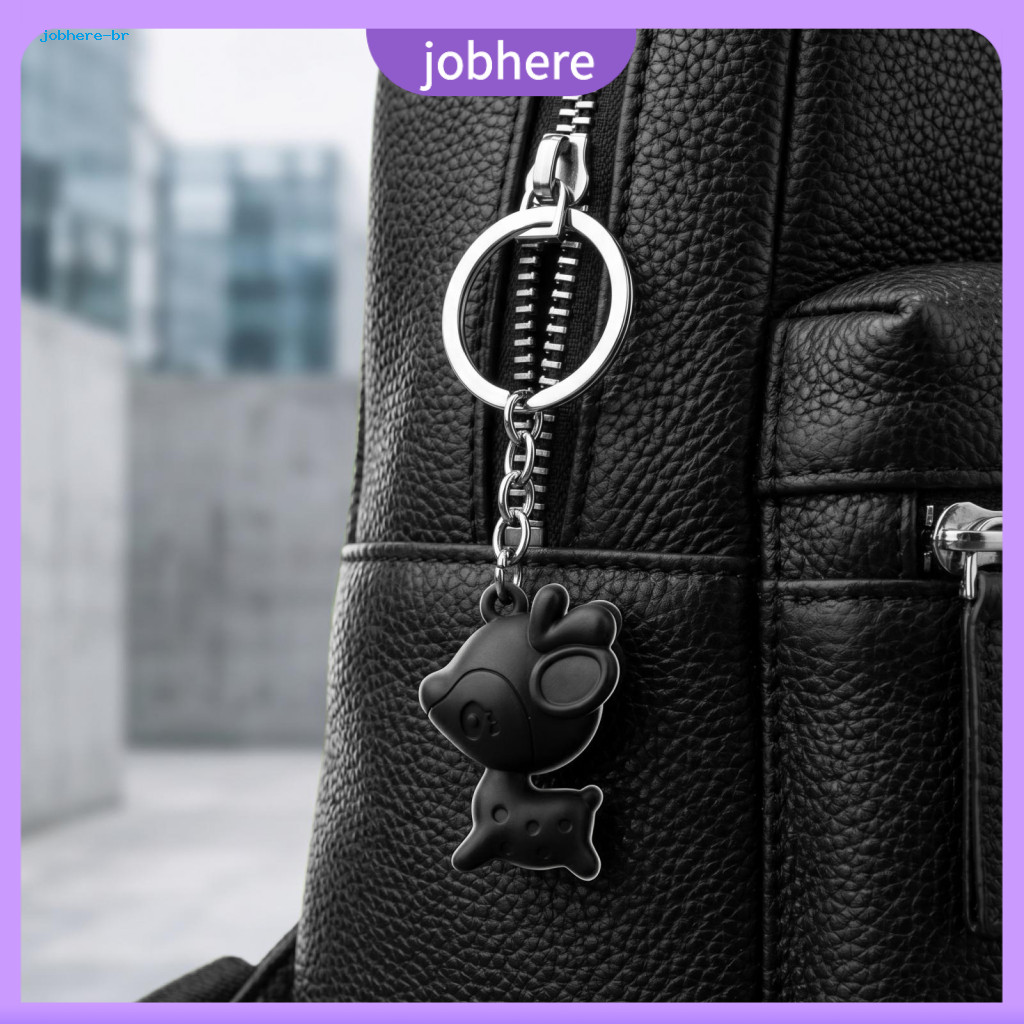 Alloy Keychain Pendant Durable Metal Cute Little Deer Zinc Lightweight Portable Key Holder with Ring for Backpack Car an