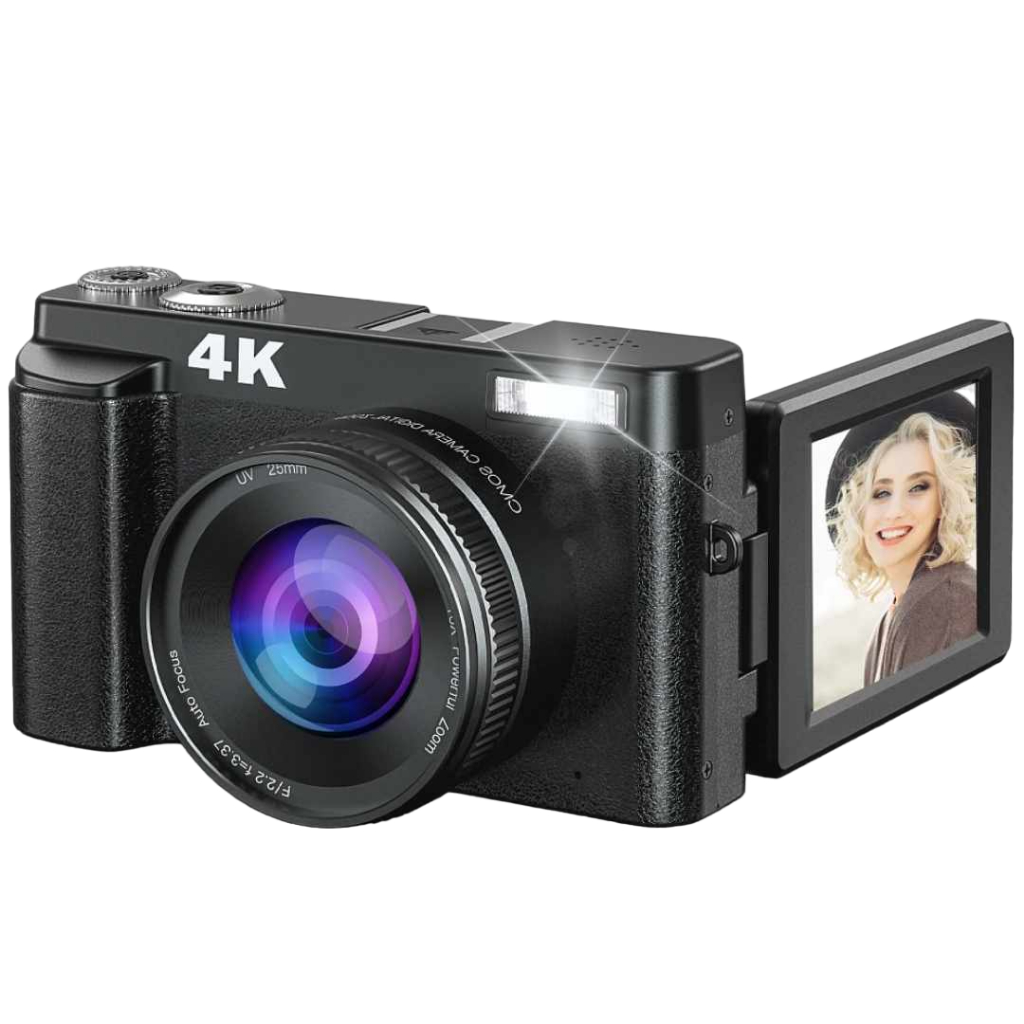 Câmera Fotográfica 4k Webcam Melcam 48mp Filmadora Vídeo JA NO BRASIL Cam câmera de ação digital