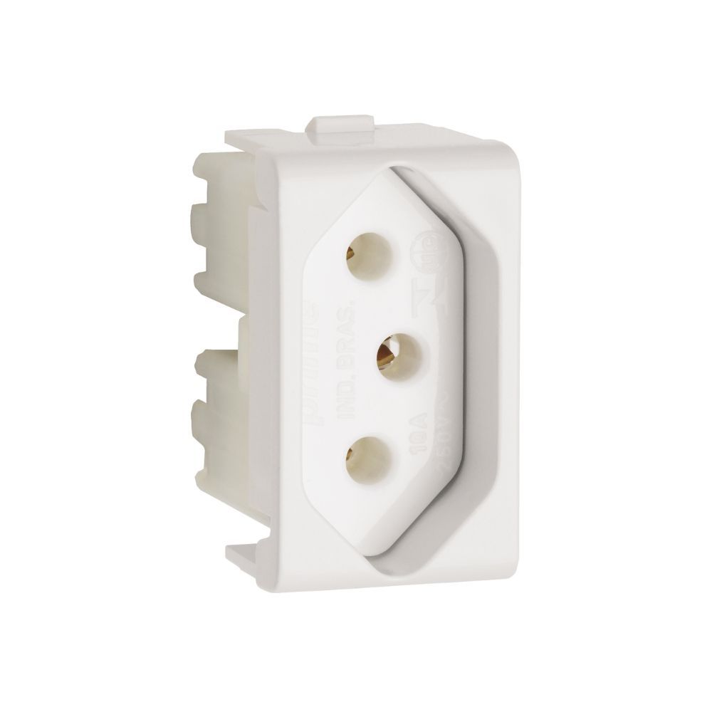 Módulo Tomada De Energia 10a/250vca Branco - Decor - Prm04721 - Schneider Electric