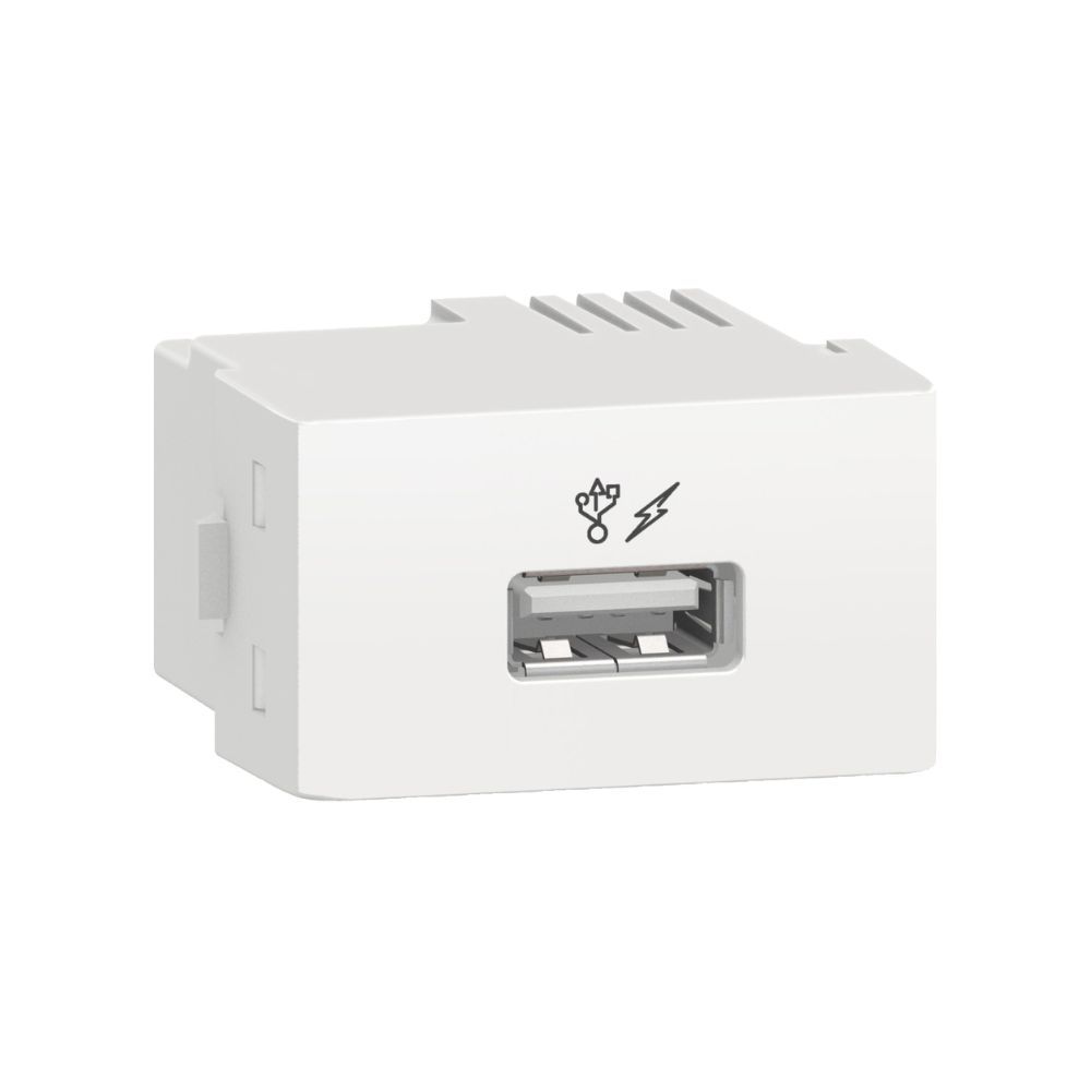 Módulo Carregador Usb Tipo-a 1.0a Bivolt 127/220vca Branco - Decor - Prm047811 - Schneider Electric
