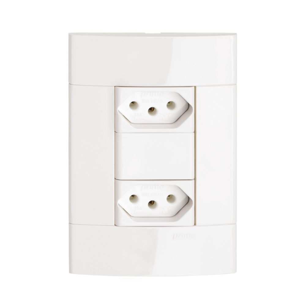 Conjunto 2 Tomadas 2p+t 10a 250v Branco - Decor - Prm04424721 - Schneider Electric