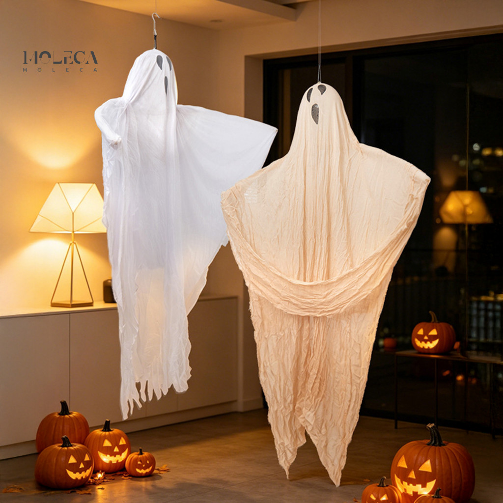 Atmosphere Decor for Parties Halloween Ghost Decorations Electric Hanging Motion Activated Light-up Spooky Ornament for