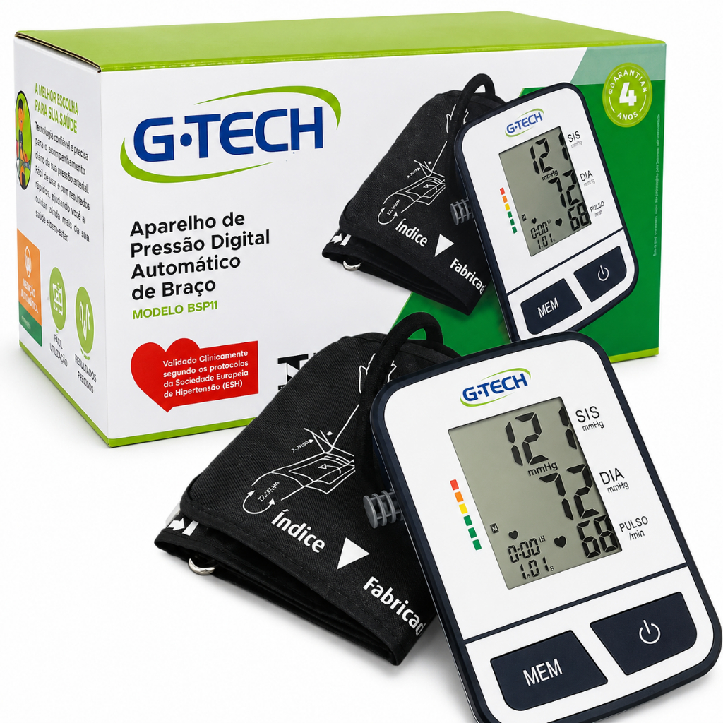 Aparelho Pressão Digital G-Tech BSP11 Braço Automático