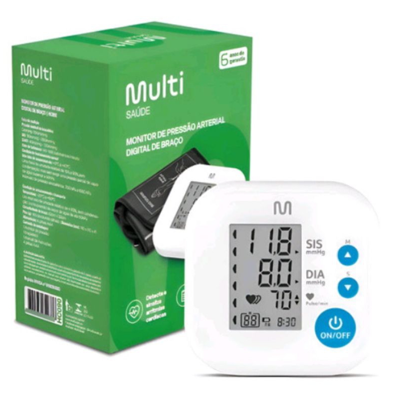 Aparelho Medidor de Pressão Digital de Braço  Automático, Multilaser HC090
