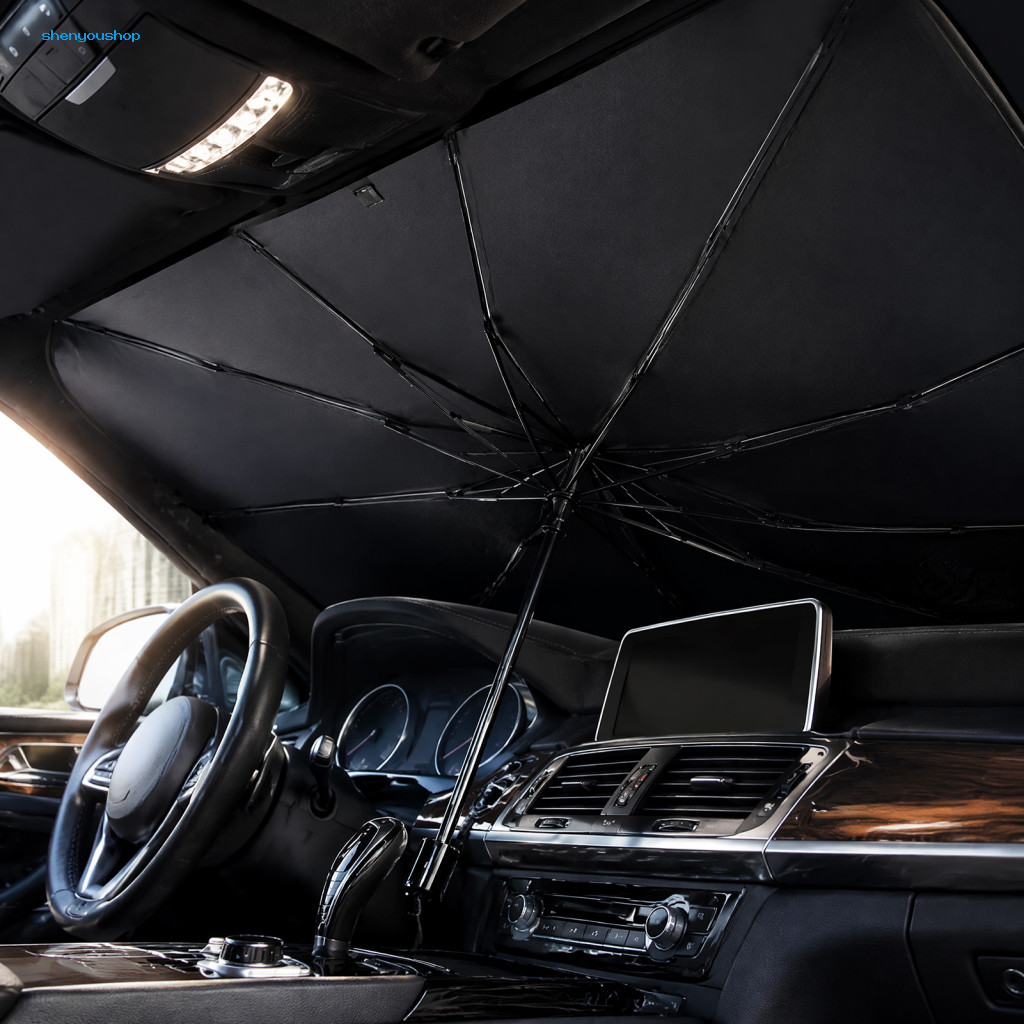 Windshield Sun Shade Automotive Heat Shield Car Windscreen Umbrella Foldable Front Window Uv Protector for Suv Truck Sed