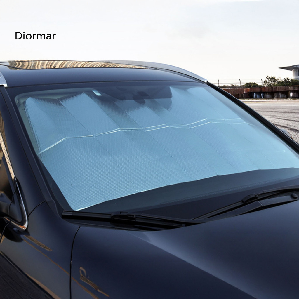 Car Windshield Cover Sunshade for Parking Lot Universal Foldable Sun Shade with Uv Protection – Reflective Aluminum Fo
