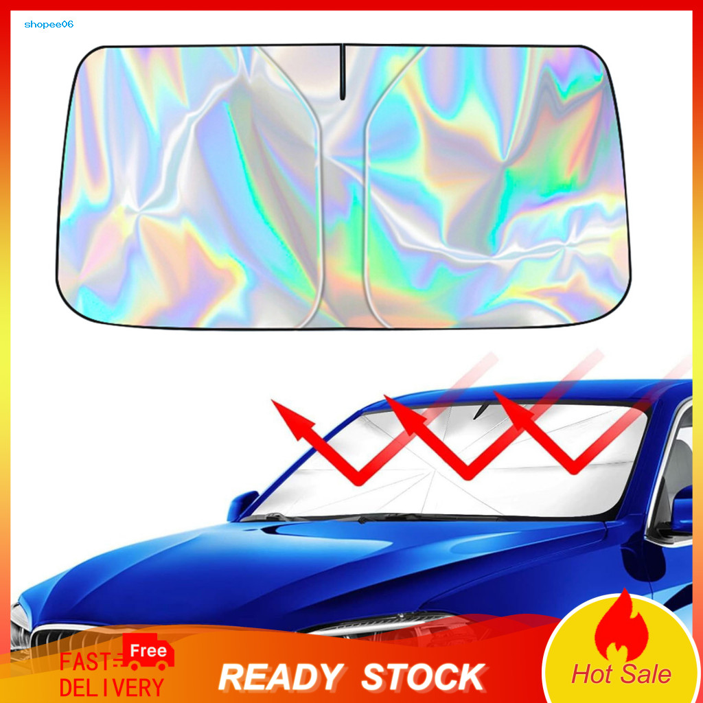 Glove Box Storage Sunshade Car Windshield Sun Shade Foldable Reflective Foil Heat Resistant Uv Protection for Cars Suvs