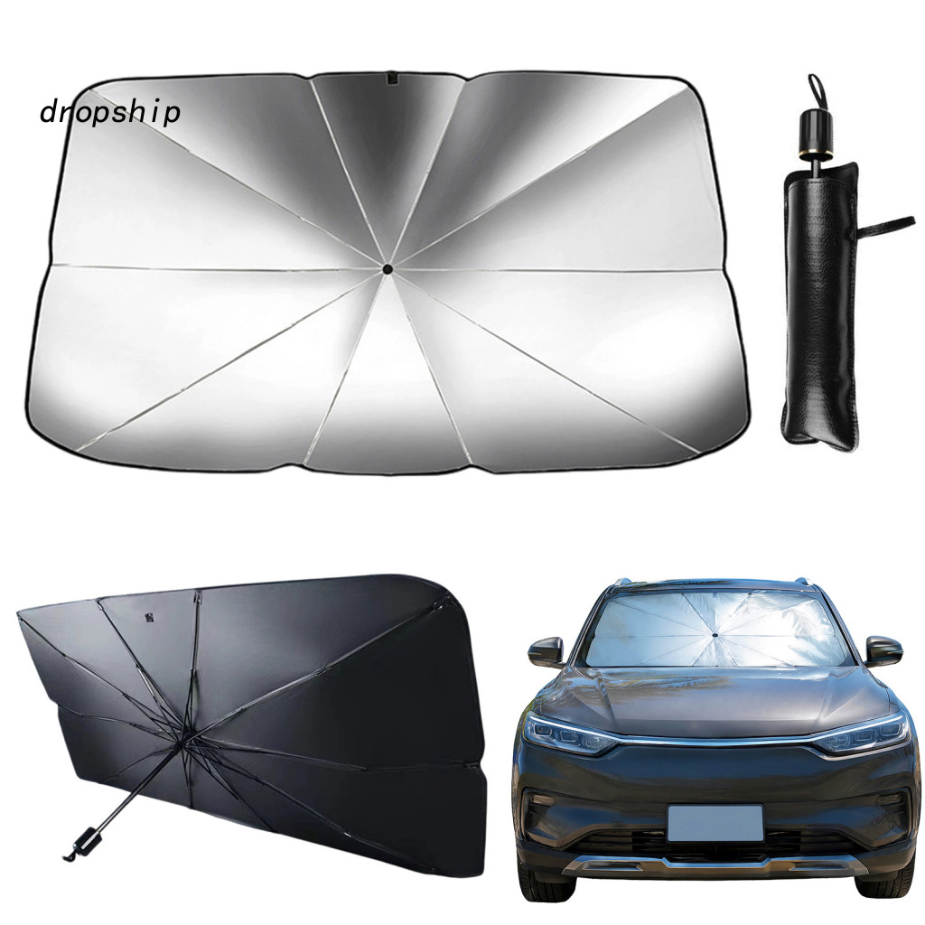 Windshield Sun Shade Car Window Protector Windscreen Umbrella Foldable Front Uv Heat for Suv Truck Sedan Portable Easy I