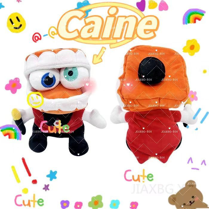 The Amazing Digital Circus Caine Plush Toy Dolls Gift for Kids Home Decor Brinquedos De Pelúcia Digital Circus