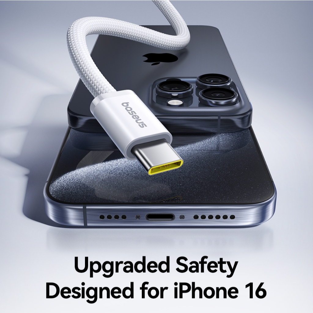 Baseus 100W PD USB-C To Type-C Cable Compatible  For iPhone 15 Macbook Pro iPad Phone