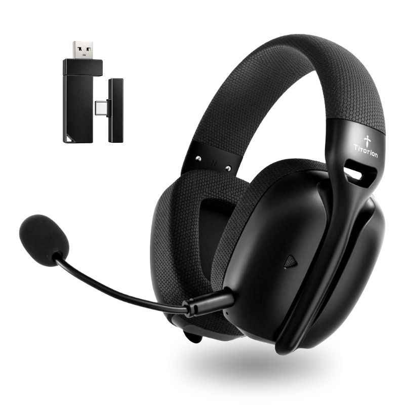 Fone De Ouvido Headset Gamer Sem Fio Wireless 2,4GHz Bluetooth Ultraleve Mintak Pro Titorion